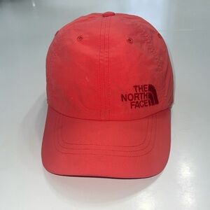 The North Face Coral Red Logo Baseball Cap